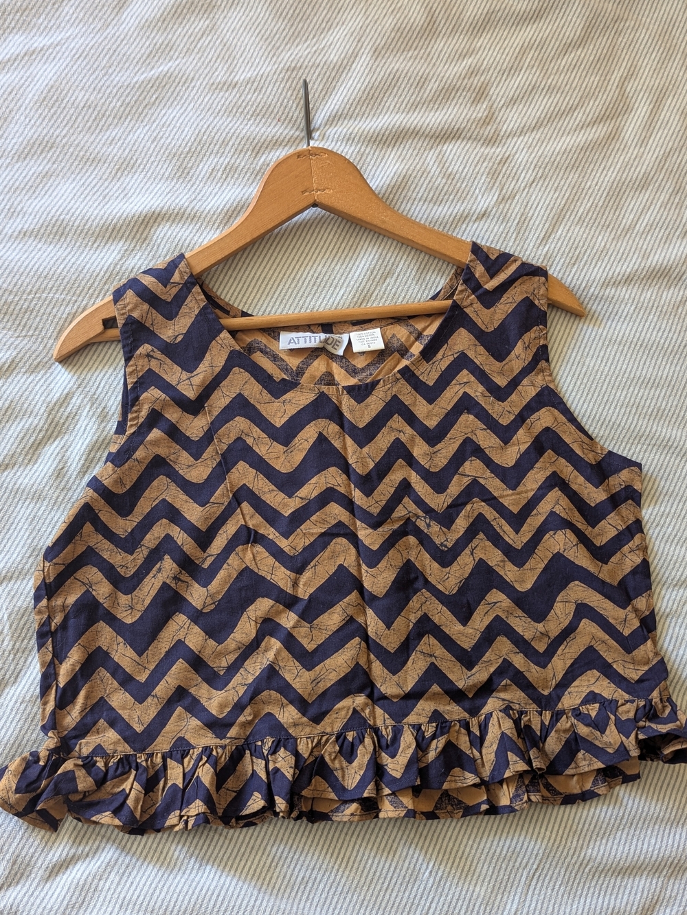 Ruffled Cotton Tank